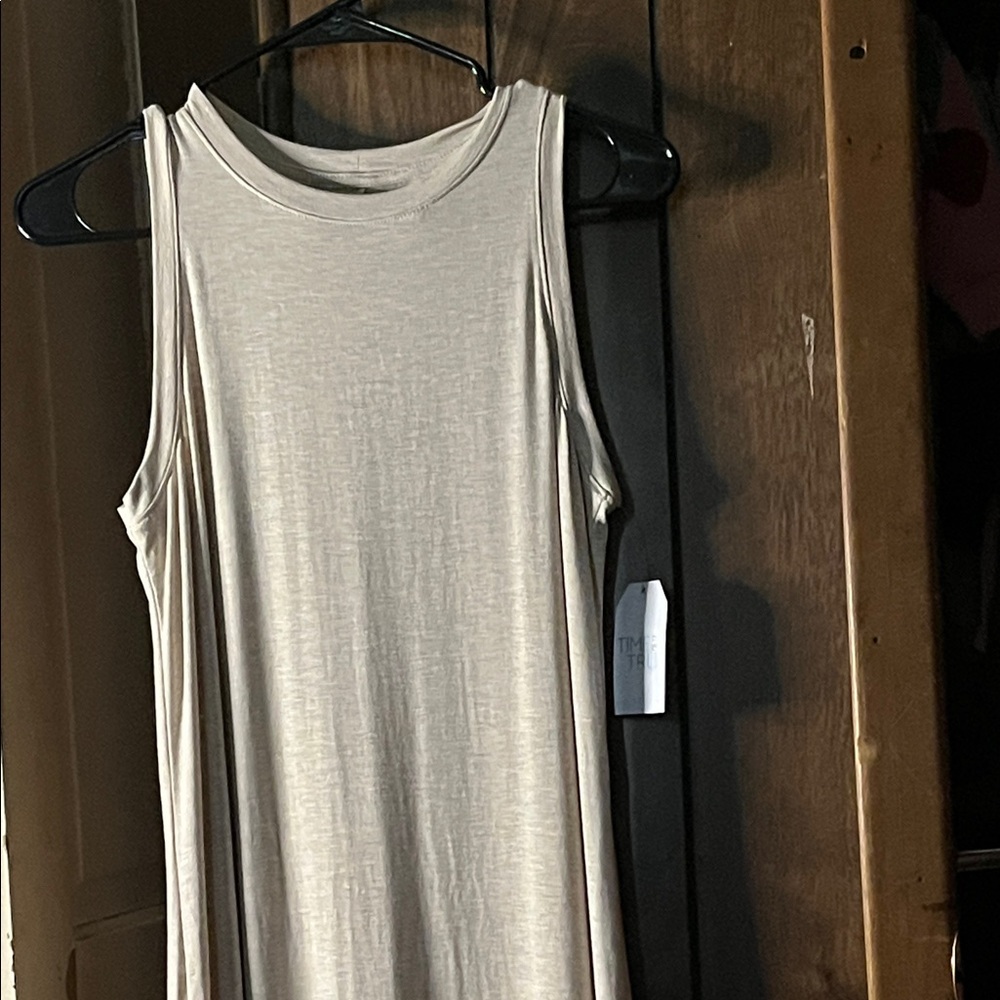 Time and Tru Light Beige Tank Top